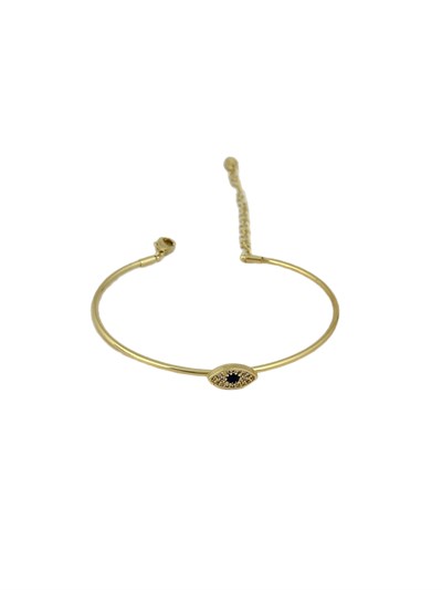 Özel Seri Lacivert Taş Detay Göz Figür Kelepçe Bileklik