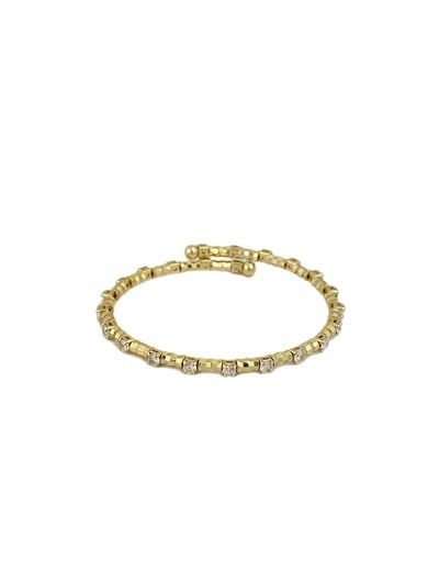 Özel Seri Lazer Kesim Boru Plaka Ve Zirkon Taş Sıralı Yaylı Kelepçe Bileklik