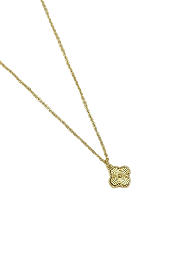 Özel Seri Lazer Kesim Yonca Figür Kolye ( 48 Cm )