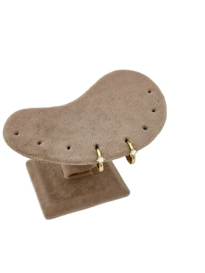 Özel Seri Markiz Mini Zirkon Taşlı Halka Küpe ( İç Çap : 1 Cm )