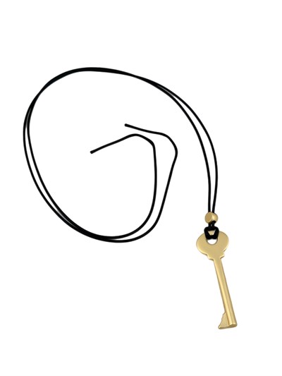 Özel Seri Mat Plaka Anahtar Figür Deri İp Kolye