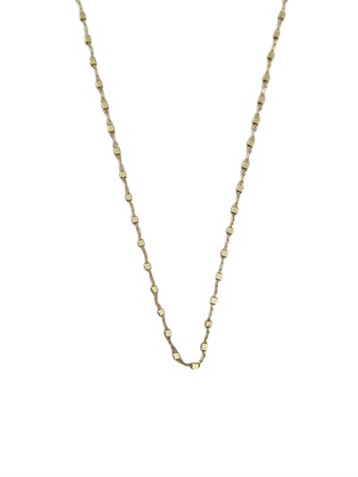 Özel Seri Mini Küp Plaka Detay Zincir Kolye (60 Cm)