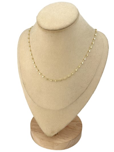 Özel Seri Mini Küp Plaka Detay Zincir Kolye (60 Cm)