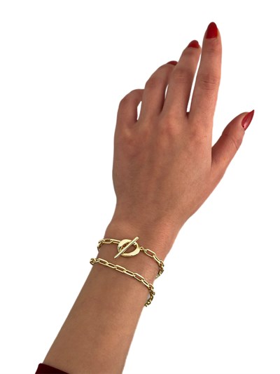 Özel Seri Önden Kapama Zincir Choker Kolye ( 37 Cm )