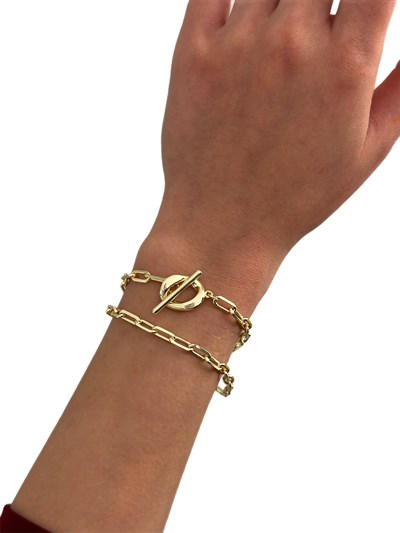 Özel Seri Önden Kapama Zincir Choker Kolye ( 37 Cm )