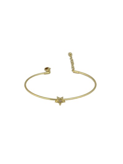 Özel Seri Plaka İçi Zirkon Taşlı Yıldız Figür Kelepçe Bileklik