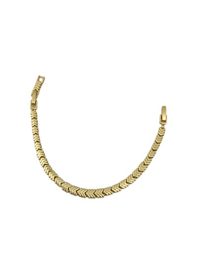 Özel Seri Plaka V Geçişli Bileklik ( 19 Cm )