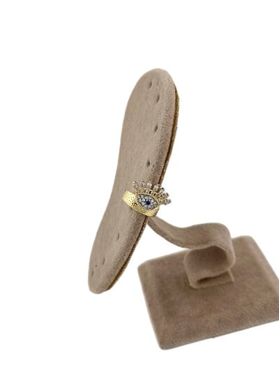 Özel Seri Renkli Zirkon Taşlı Göz Figür Kıkırdak Küpe