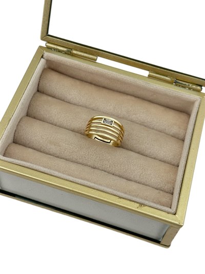 Özel Seri Şerit Çoklu Plaka Sıralı Baget Taş Detay Ayarlanabilir Yüzük