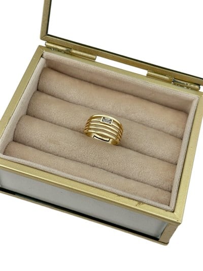 Özel Seri Şerit Çoklu Plaka Sıralı Baget Taş Detay Ayarlanabilir Yüzük