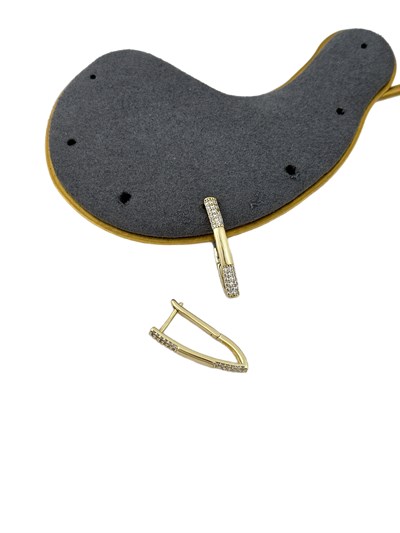 Özel Seri Şerit Zirkon Taşlı V Model Küpe