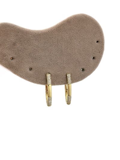 Özel Seri Şerit Zirkon Taşlı V Model Küpe