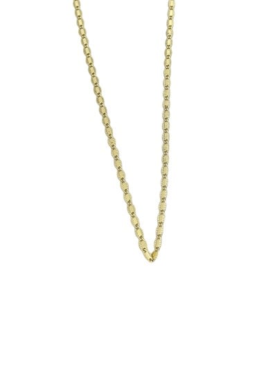 Özel Seri Tırtık Kenar İşlemeli Zincir Kolye ( 45 Cm )