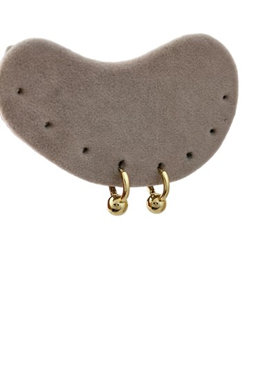 Özel Seri Topçuk Uç Detay Halka Küpe (İç Çap:1 Cm)