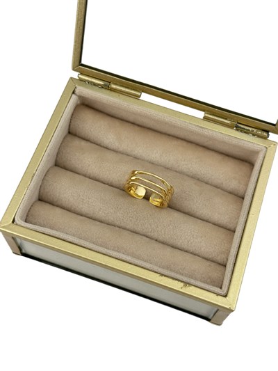 Özel Seri Üçlü Görünüm Plaka Ayarlanabilir Yüzük