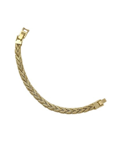 Özel Seri V Model Plaka Sıralı Hasır Model Bileklik (19 Cm)