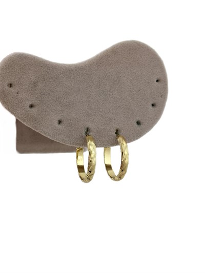 Özel Seri Vintage İşlemeli Halka Küpe ( İç Çap : 2.1 Cm )