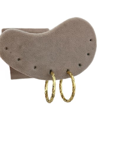 Özel Seri Vintage İşlemeli Halka Küpe ( İç Çap : 2.4 Cm )