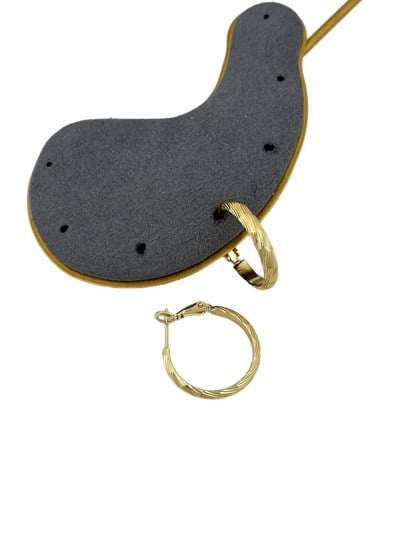 Özel Seri Vintage İşlemeli Halka Küpe ( İç Çap : 2.1 Cm )