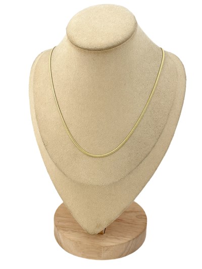 Özel Seri Yassı İtalyan Zincir Kolye ( 45 Cm )