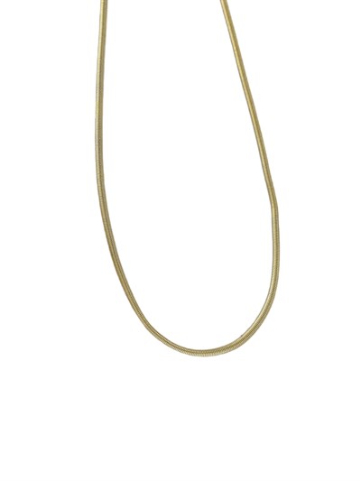 Özel Seri Yassı İtalyan Zincir Kolye ( 45 Cm )