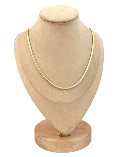 Özel Seri Yassı İtalyan Zincir Kolye ( 98 Cm )