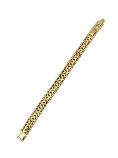 Özel Seri Yassı klasik Zincir Yanı Hasır Zincir Bileklik (19 Cm)
