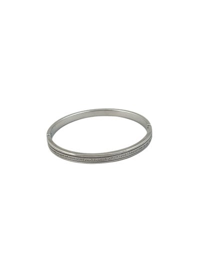 Özel Seri Zirkon Şerit Detay Kelepçe Bileklik ( İç Çap : 5 Cm )