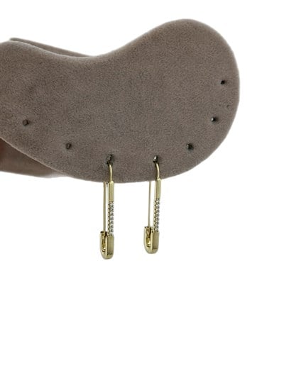 Özel Seri Zirkon Taş Detay Çatal İğne Küpe