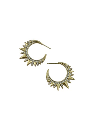 Özel Seri Zirkon Taş Detay Güneş Figür Küpe