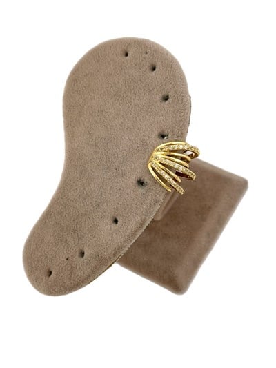 Özel Seri Zirkon Taşlı Asimetrik Halka Çoklu Görünüm Kıkırdak Küpe