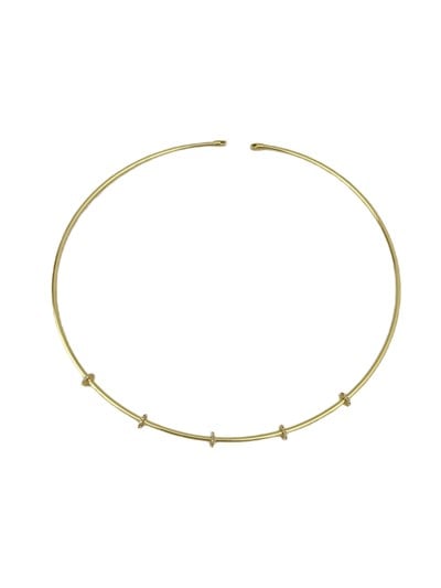 Özel Seri Zirkon Taşlı Biye Detay Boru Plaka Choker Kolye
