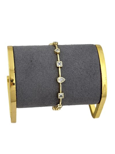 Özel Seri Zirkon Taşlı Çoklu Figür Tasarım Bileklik ( 19 Cm )