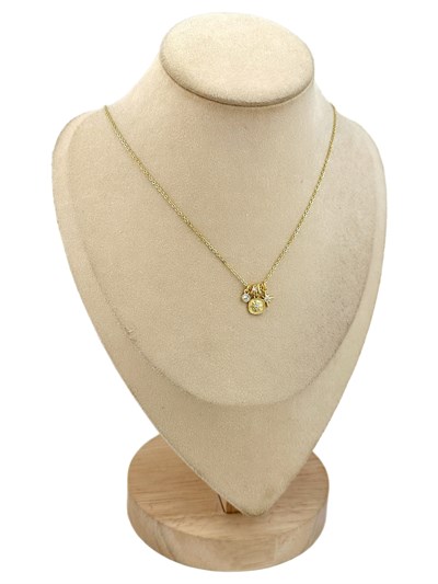 Özel Seri Zirkon Taşlı Çoklu Kuzey Yıldız Figür Tasarım Kolye ( 47 Cm )