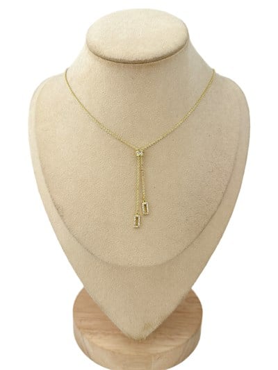 Özel Seri Zirkon Taşlı Dekolte Y Kolye ( 51 Cm )