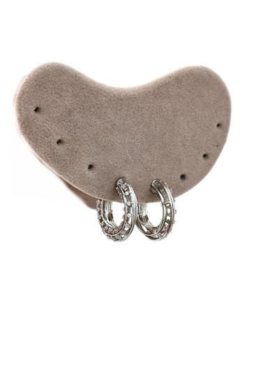 Özel Seri Zirkon Taşlı Izgara Model C Küpe