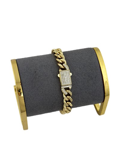 Özel Seri Zirkon Taşlı Kapama Gurmet Bileklik ( 20 Cm )