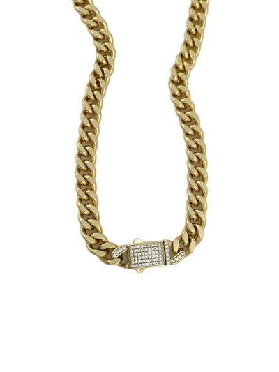 Özel Seri Zirkon Taşlı Kapama Gurmet Kolye ( 50 Cm )