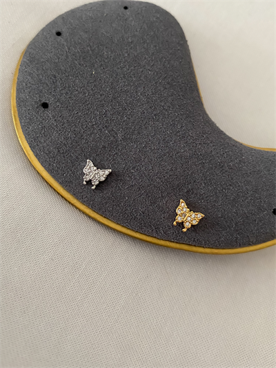 Özel Seri Zirkon Taşlı Kelebek Piercing