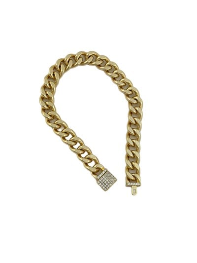 Özel Seri Zirkon Taşlı Kısa Kapama Gurmet Bileklik ( 19 Cm )