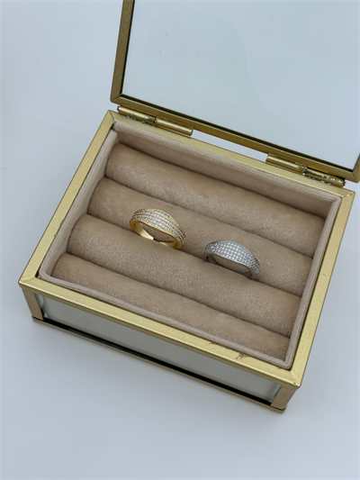 Özel Seri Zirkon Taşlı Kıvrım Detay Plaka Ayarlanabilir Yüzük