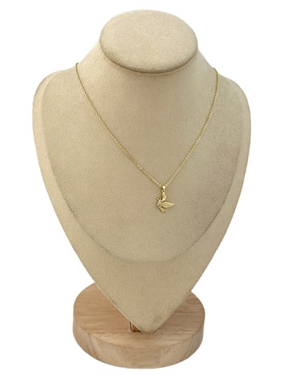 Özel Seri Zirkon Taşlı Kuş Kolye ( 47 Cm )