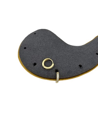 Özel Seri Zirkon Taşlı Mini Halka Küpe ( İç Çap : 8 mm )