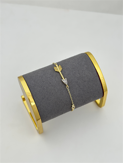 Özel Seri Zirkon Taşlı Ok Figür Bileklik (21 Cm)