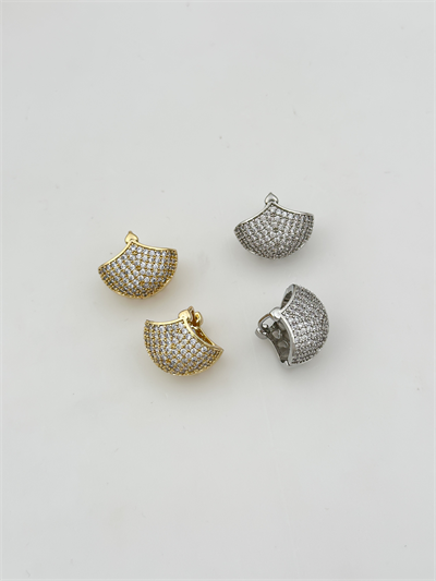 Özel Seri Zirkon Taşlı Sepet Küpe