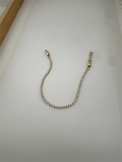Özel Seri Zirkon Taşlı Su Yolu Bileklik ( 19 Cm )