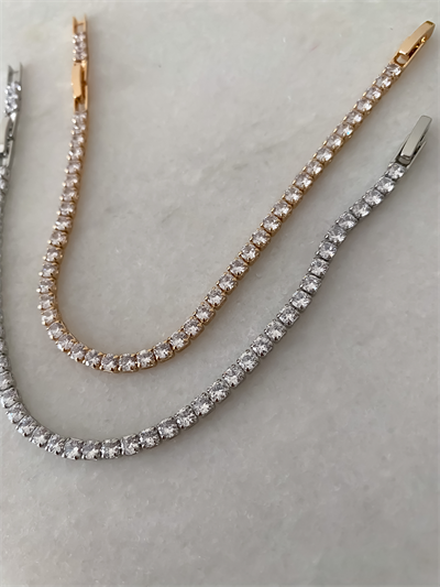 Özel Seri Zirkon Taşlı Su Yolu Bileklik ( 20 Cm )