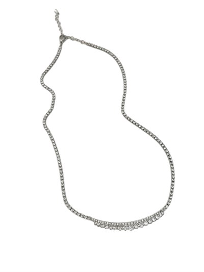 Özel Seri Zirkon Taşlı Su Yolu Tasarım Kolye ( 46 Cm )