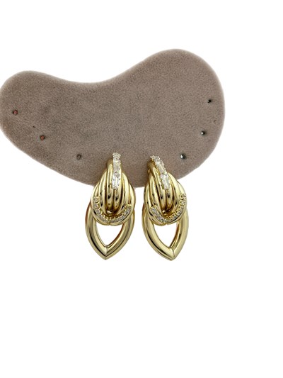 Özel Seri Zirkon Taşlı Tasarım Vintage Küpe