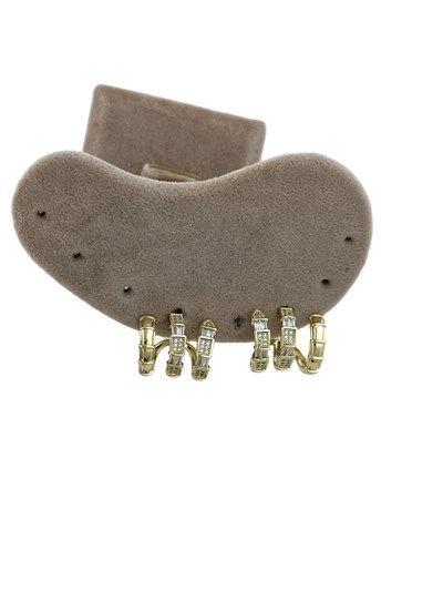 Özel Seri Zirkon Taşlı Üçlü Görünüm Tasarım Yılan Küpe